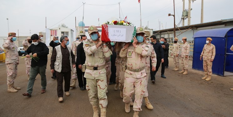 بازگشت پیکر مطهر ۵۵ شهید به میهن