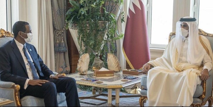دیدار یک مقام دولت موقت سودان با امیر قطر