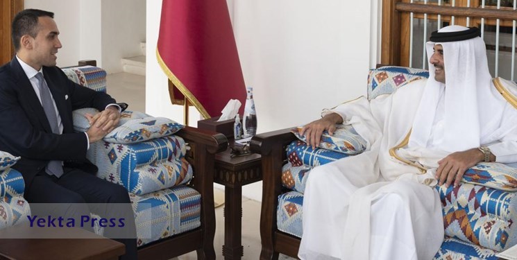 دیدار وزیر خارجه ایتالیا با امیر قطر