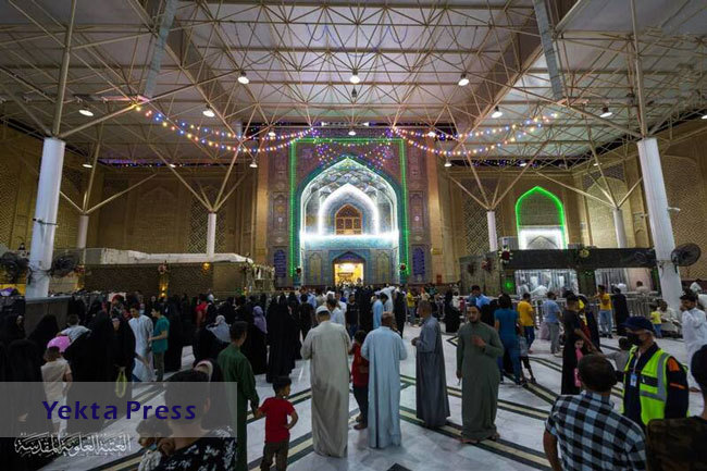 حال و هوای حرم امام علی در عید غدیر