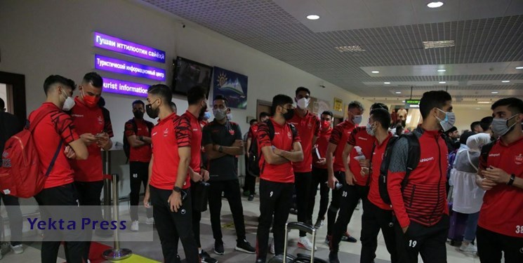 کاروان پرسپولیس وارد دوشنبه شد پرسپولیس