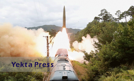موشک هایی که در کره شمالی از روی قطار شلیک شدند / فیلم