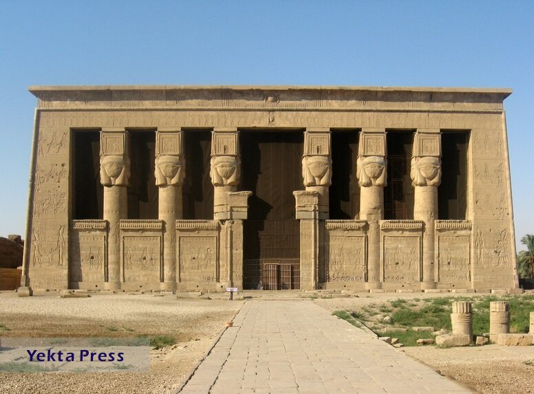 راهروی ۴ هزار ساله معبد دندره در مصر