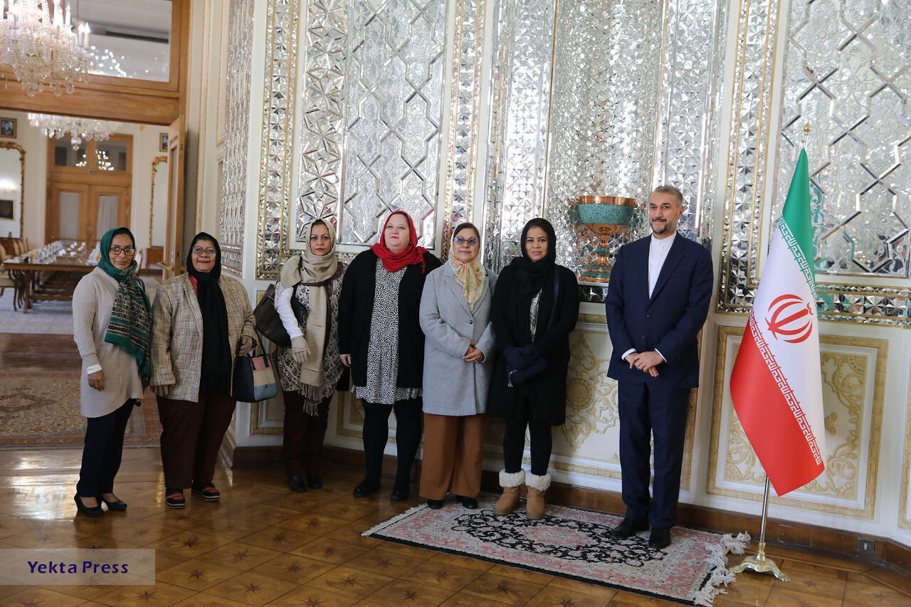 دیدارانوان از نیکاراگوئه با امیرعبداللهیان
