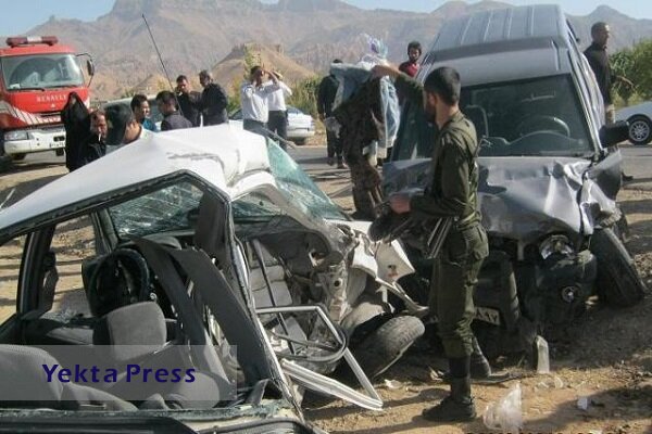تصادف مرگبار با ۲ کشته در آزادراه کرج-قزوین