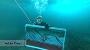 غواصی نخستین ایرانی در قطب شمال