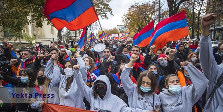 اعتراضات عجیب در ارمنستان / ده‌ها معترض بازداشت شدند