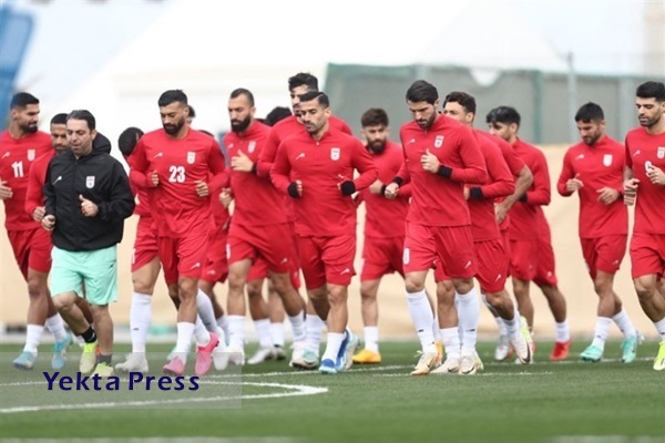 آخرین تمرین تیم ملی پیش از دیدار مقابل قطر