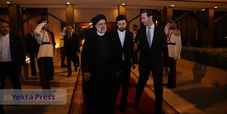 رئیسی با بدرقه بشار اسد، دمشق را به مقصد تهران ترک کرد