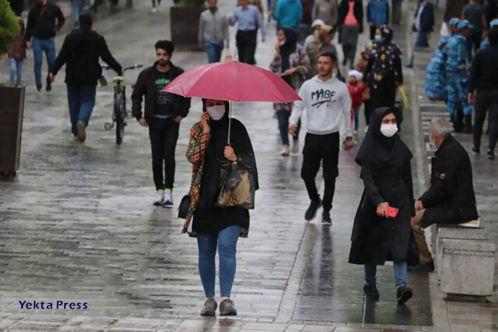 پیش بینی بارش باران در تهران