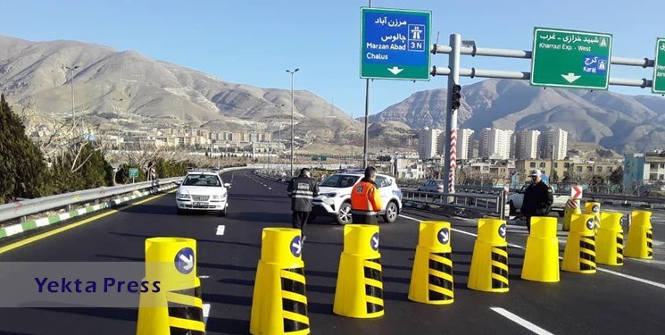 جاده تهران-چالوس تا پایان وقت امروز باز می‌شود