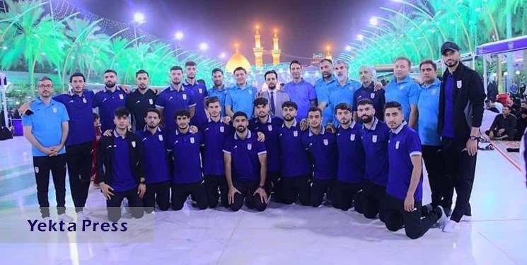 بازتاب حضور تیم ملی ایران در مرقد مطهر امام حسین(ع)+عکس