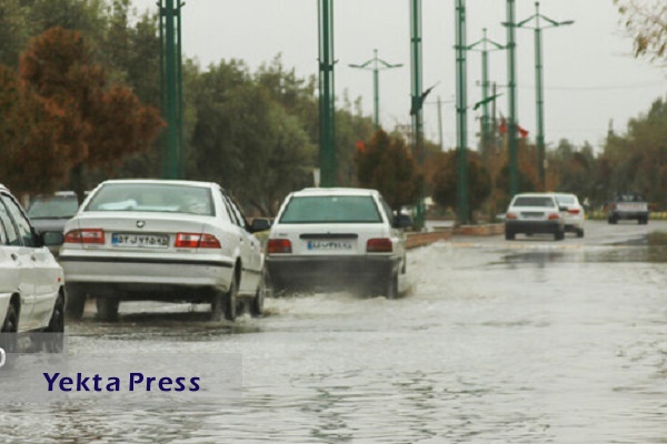 بارش باران و آبگرفتگی معابر در ۱۵ استان
