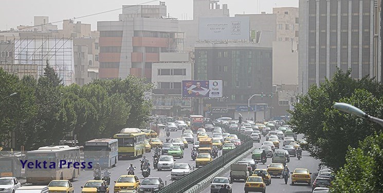 ۱۳ ایستگاه سنجش کیفیت هوای تهران در وضعیت «نارنجی»