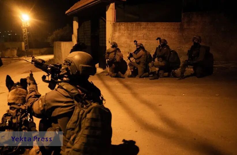 یورش شبانه نظامیان صهیونیست به کرانه باختری