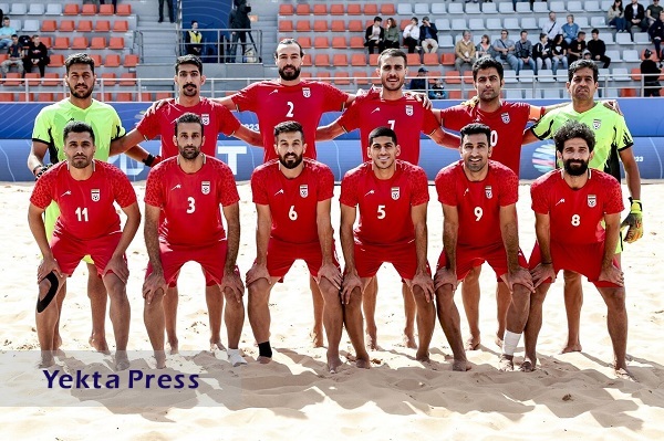 فینالیست شدن فوتبال ساحلی ایران در بازی‌های کشور‌های مشترک‌المنافع