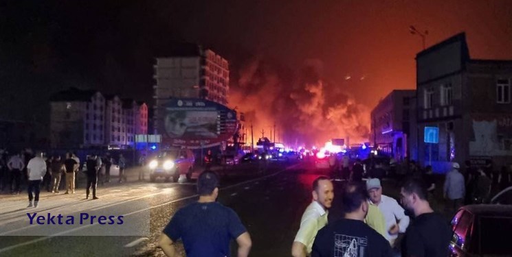 256 زخمی در انفجار پمپ بنزین در روسیه