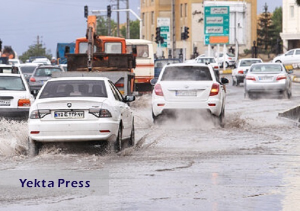 بارش شدید باران در ۲۵ استان