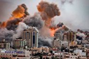 بمباران گسترده هوایی و تشدید حمله‌های توپخانه‌ای علیه غزه