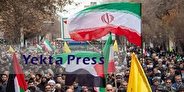 راهپیمایی نمازگزاران تهرانی در حمایت از عملیات «وعده صادق»