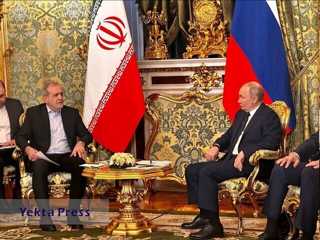 دیدار پزشکیان و پوتین/ توسعه مبادلات حمل و نقلی ایران و روسیه