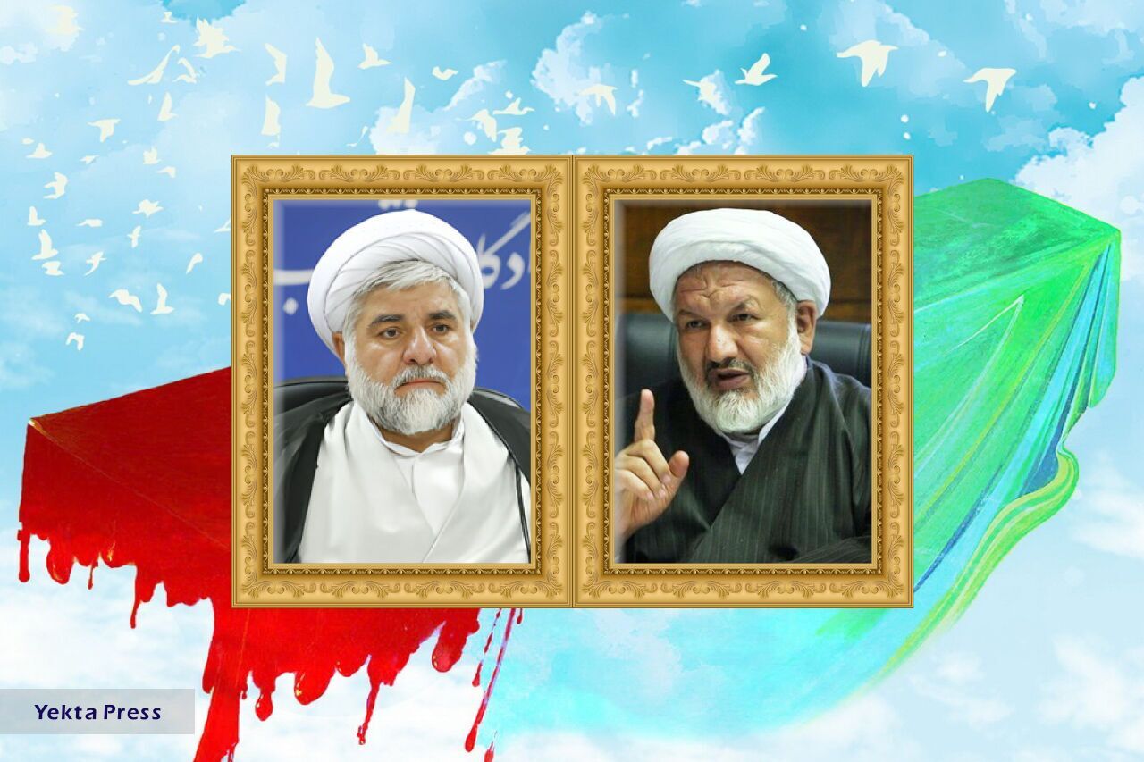 وداع با پیکر شهیدان رازینی و مقیسه در معراج شهدا